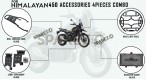 Royal Enfield 4 Pcs Accessories Combo Pack CP-2 Himalayan 450 - SPAREZO